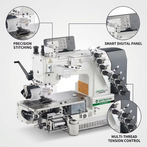 4 Needles High Speed Cylinder Bed Automatic <b>Oiling</b> Industrial Short Front <b>Sewing</b> <b>Machine</b> Easy Operate Chain Stitch for Home Use - Product Image 2