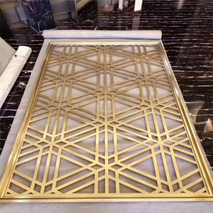 Thép Không Gỉ Phòng Khách Phòng Ngủ Wall Panel Divider Thiết Kế Phân Vùng Kim Loại Cho Trong Nhà - Product Image 4