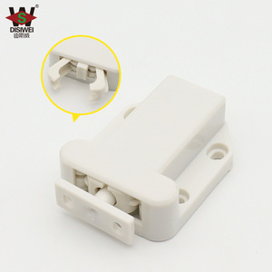 Disiwei Plastic Cabinet Door Latch Beetle Bouncer White Self Locking <b>Rebounder</b> For Furniture Doors - Product Image 1