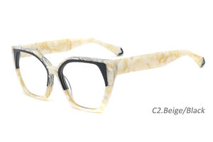 ED1001 Vente en gros de lunettes de vue carrées vintage, monture en plastique acétate pour lunettes - Product Image 4