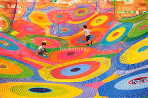 Redes de Escalada de <span class=keywords><strong>Crochet</strong></span> de Arcoíris de Nailon para Parques Infantiles de Aventura de Alta Calidad Topkidsplay - Product Image 5