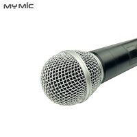 MY MIC WX15 portable portable double canaux dynamique karaoké UHF microphone sans fil pour studio chant église discours scène
