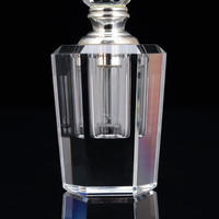Botol Parfum Kaca Bening Bentuk Heksagonal 3ml Desain Baru, Botol Parfum Attar Isi Ulang untuk Minyak Atsiri dan Wewangian