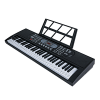 Beginner Multifunction Piano Keys 61 Keys Black Keyboard