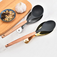Accessoires de cuisine pour restaurant et buffet, support en acier inoxydable en forme de poisson, résistant à la chaleur, facile à nettoyer, pour couvercles de casseroles et cuillères à soupe
