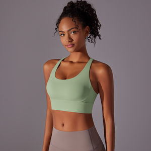 Áo thể thao lưng khoét chữ <span class=keywords><strong>U</strong></span>, không dây, kiể<span class=keywords><strong>u</strong></span> dáng thể thao, dây vai rộng phía trước, thích hợp tập gym, yoga. - Product Image 4