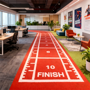 Suelo de gimnasio interior: alfombra de césped sintético PE personalizada de 15mm alfombra de césped <span class=keywords><strong>artificial</strong></span> de alta calidad para gimnasio - Product Image 2