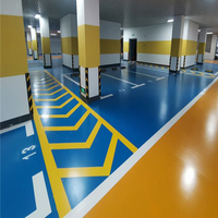 Revêtement liquide résistant à l'usure de peinture de plancher de granit époxyde imperméable pour l'application de plancher