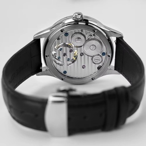Montre de luxe pour homme Gezfeel avec tourbillon véritable, boîtier en acier inoxydable, bracelet en cuir véritable, cadran en cristal saphir, 5BAR étanche - Product Image 5