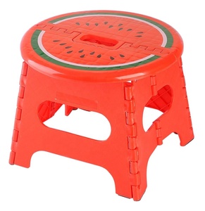 Anti-Skid Folding Step <strong>Stool</strong> Fruit Picture <strong>Seat</strong> for Kids and Adults with Handle Solid Plastic Kitchen Dining <strong>Stool</strong> <strong>Seat</strong> - Product Image 3