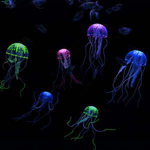 Medusa Artificial de Silicona Fluorescente, Adorno para Acuario, Simulación de Medusa, Decoración para Pecera - Product Image 3