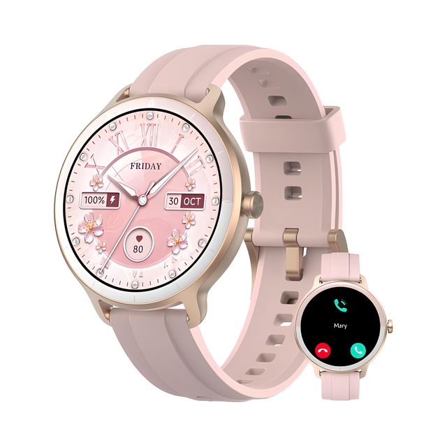 Smart Watch Men Women 1.27" Touchscreen Android Chronograph Fitness Tracker for Calling 100+ Sports Modes Sleep Monitor IP68