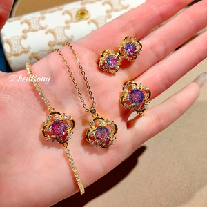 Juego de Joyas de Plata 925 Personalizado, Elegante y Delicado, para Uso Diario y Aniversario - Product Image 1