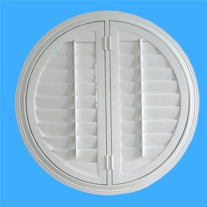 Best Sell Custom Size Wooden <strong>Shutter</strong> Door Precast Round <strong>Oval</strong> <strong>Shutter</strong> <strong>Window</strong> - Product Image 1