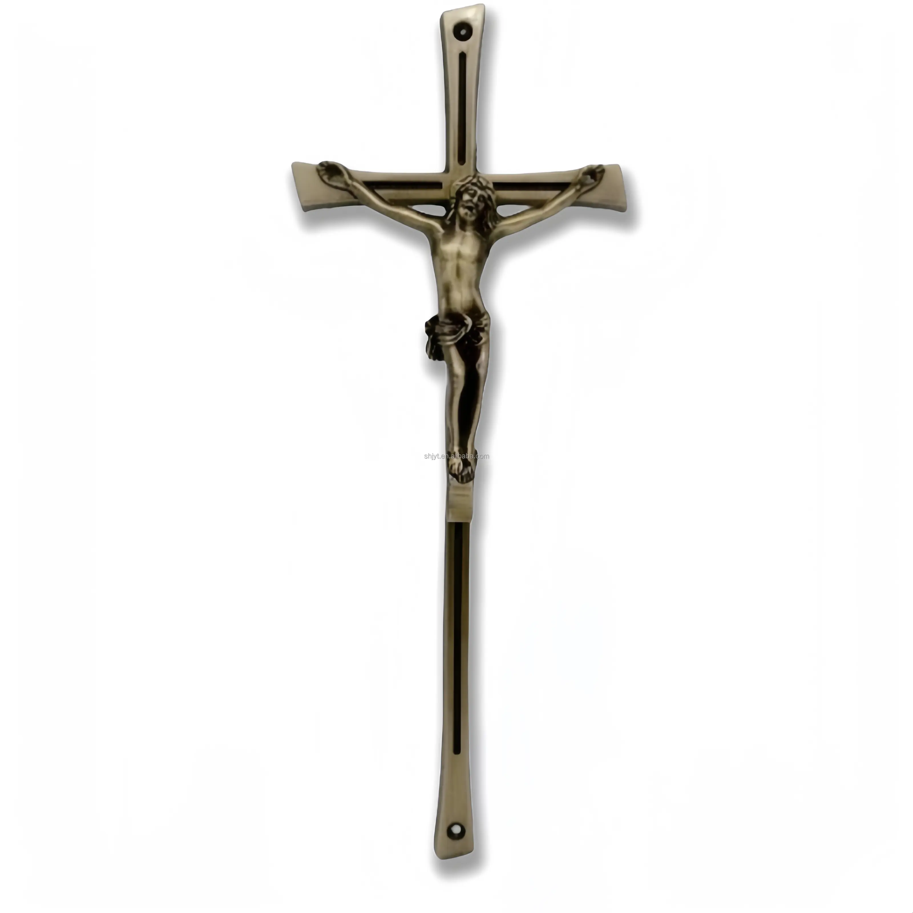 Custom Design Unique Steel Zinc Alloy Multi Functional Metal Crafts Antique Bronze Copper Christian Gifts Jesus Crucifix Cross