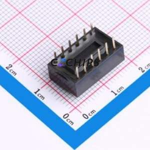 DS-06-K-T DIP Switch Through hole Component (THT) Switch Single Pole Single Throw 6 2.54mm 25mA - Product Image 2
