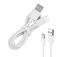 Cable de Carga USB Tipo C de 1M, Carga Rápida 3A, Sincronización de Datos de Alta Velocidad, Color Blanco, Venta al Por Mayor Directo de Fábrica