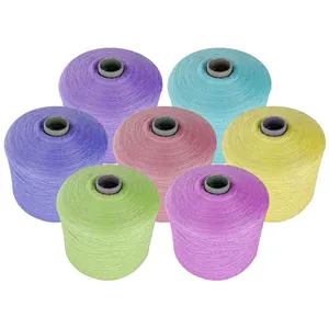 High Quality Yarn Wholesale 100% Acrylic Wool 2 Ply Dyed Rainbow Acrylic Yarn Hand Knitting Acrylic Flame Retardant Yarn