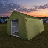 Tente de secours en toile robuste et hiverisée, grande capacité, abri de terrain imperméable