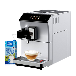 Machine à café automatique programmable BTB avec système de mousseur à lait, pour usage domestique, alarme de manque de boisson (français/espagnol), détection de manque de liquide - Product Image 1