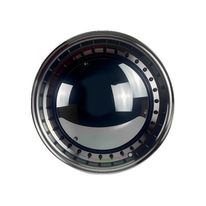17 18 Multi PCD 4x100 5x100 5x108 5x112 5x114.3 Wheels Custom Car Hub Black Machined Lip Wheels for - Product Image 1