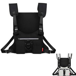 GZ Dup Sample En stock, Meilleures ventes : Sacs <span class=keywords><strong>de</strong></span> poitrine réfléchissants portables en nylon imperméable pour hommes, pour le cyclisme en extérieur et la moto - Product Image 2