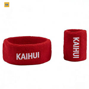 عصابة رأس قطنية مخصصة مع تطريز للرياضة والتنس، واقي مرن للرأس، عصابة امتصاص العرق للترويج، طلب عاجل - Product Image 2