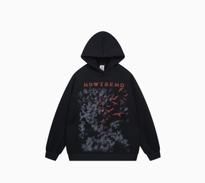 American Fashion High Street Graffiti Print Hoodie y Fleece Hoodie Chaqueta suelta de hip hop para hombre - Product Image 1