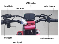Trottinette électrique puissante Geofought M5 52V 60V 72V pour adultes, 8000W 10000W 15000W, double moteur, 30-60Ah, avec siège, roues de 13 pouces et 14 pouces
