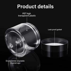 Frasco Redondo Pequeño de Plástico PET con Tapa Hermética, Grado Alimenticio, Libre de BPA, para Almacenamiento de Suero, Loción, Mascarilla Facial, Capacidad Personalizada - Product Image 5