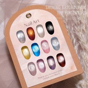 Gel à ongles magnétique 9D de haute qualité 187 couleurs 10 ml, gel à ongles UV de luxe, étiquette privée, vente en gros, colle longue durée - Product Image 3