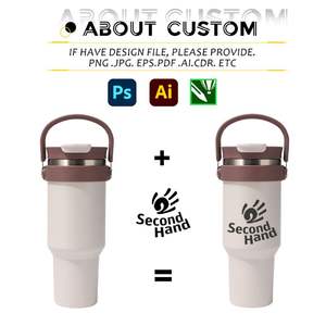 1200ml Custom Logo SUS 304 Stainless Steel Double-Wall Vacuum Tumbler Handle 6-12 Hours Thermal Performance <b>Hot</b>/<b>Cold</b> Insulated - Product Image 2