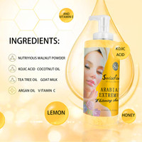 Marque privée OEM Organique Exfoliant Poudre de Noix Liquide Savon Corporel Bain 1000ml Gommage Gel Douche