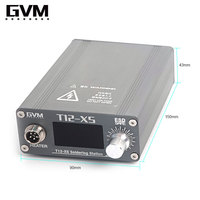 GVM T12-XS Station de soudage T12 Table de soudage intelligente affichage numérique LED outils de retouche BGA de dormance automatique