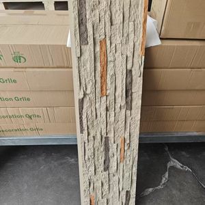 Piedra de PU de Cultura de piedra pizarra de <span class=keywords><strong>ladrillo</strong></span> de roca falsa resistente al fuego impermeable para decoración de interiores - Product Image 1