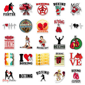Pegatinas de Boxeo HOYO, 50 Piezas/Juego, Guantes de Boxeo, Golpe, KO, Potencia, Campeón, Cinturón, Calcomanías - Product Image 3