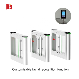 Barrière pivotante piétonne automatique en acier inoxydable avec reconnaissance faciale et anti-écrêtlement pour accès au bureau - Product Image 2