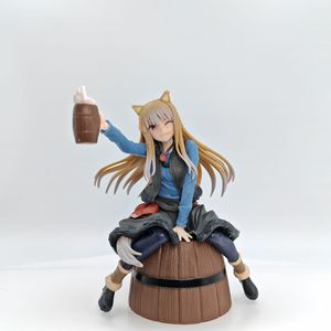 Figurine <span class=keywords><strong>Anime</strong></span> Spice and Wolf Holo, Nouveau Style, Fille Assise, Ornements Décoratifs pour Voiture, Jouet Tendance, Cadeau - Product Image 1