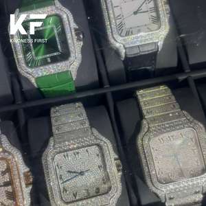 Montre automatique mécanique Hiphop Luxury Classic avec cadran de 40 mm, sertie de diamants, VVS Moissanite - Product Image 5