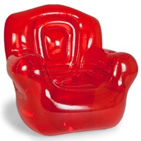Chaise ballon gonflable portable en PVC durable, motif singe de dessin animé, pour enfants, étanche, avec pompe à air électrique alimentée par prise, pour extérieur, multicolore