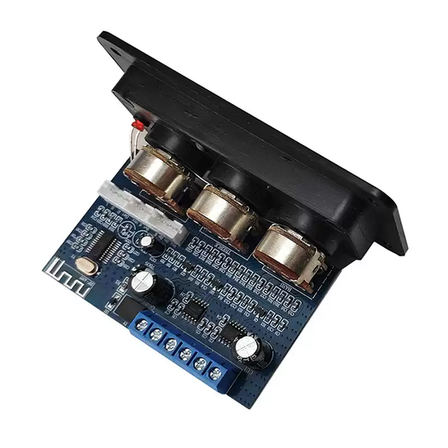 Stereo Class AB Amplifier Board, High Power Hi-Fi Lossless with Panel, Treble & Bass Control