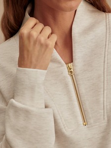Custom <strong>Women</strong> Sports Set <strong>Half</strong> <strong>Zip</strong> <strong>Sweatshirt</strong> and Wide Leg Sweatpants Outfits Set 2 Pieces Tracksuits for <strong>Women</strong> Jogging Suits - Product Image 6