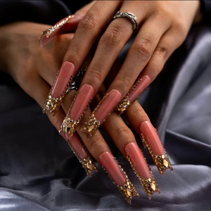 Venta al por mayor personalizado hecho a mano bailarina prensa francesa Stiletto diseño acrílico uñas artificiales arte para mujeres gran oferta OEM - Product Image 6