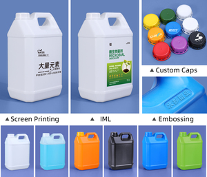ถังพลาสติก HDPE แบบ F ทนทาน ได้รับการรับรองจาก UN ป้องกันการรั่วซึม ขนาด 1 ลิตร 2 ลิตร 4 ลิตร 5 ลิตร 10 ลิตร พร้อมฝาเกลียว TE - Product Image 5