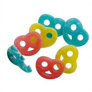 Caramelos de Goma Crujientes Halal con Sabor a Frutas Multicolores, Estilo <span class=keywords><strong>Coreano</strong></span>, con Etiquetas Privadas Personalizadas al por Mayor, en Caja con Forma de Dibujos Animados - Product Image 1