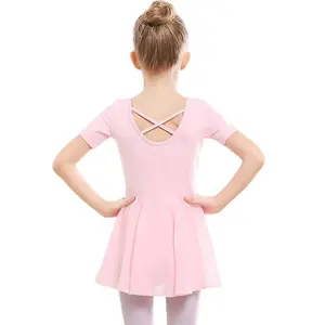 女婴芭蕾紧身连衣裙舞蹈运动服裙学步芭蕾女童服装