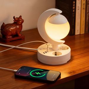 Turc, thaïlandais, laotien, égyptien, russe etc. Bandes d'alimentation standard européenne avec veilleuse et fonction de charge USB - Product Image 2