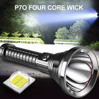 Lampe torche LED XHP70 super lumineuse à longue portée 3000 m, 5000 lumens, rechargeable, en aluminium, pour aventures en plein air, camping, tactique
