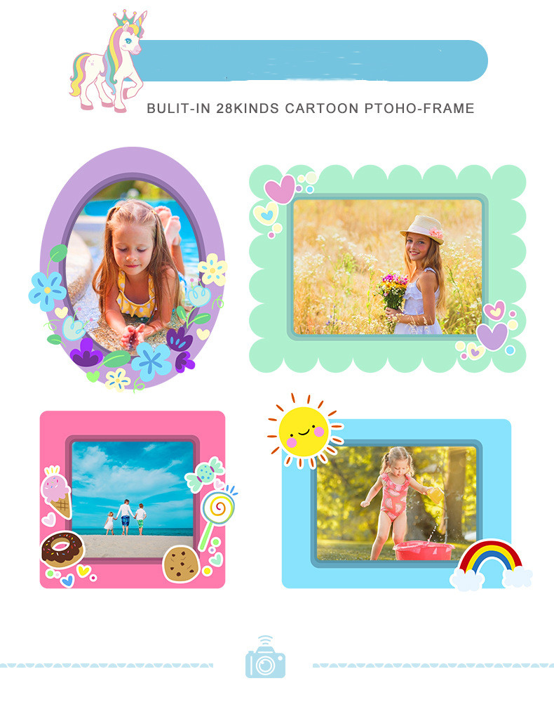 New Children's Wifi Digital Camera Mini Dual Camera High-definition Cartoon Kids Toy Camera