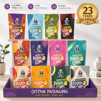 Pochette stand-up imperméable sur mesure pour chips, aliments pour bébés, sushis et sucre, avec impression en héliogravure et logo personnalisé